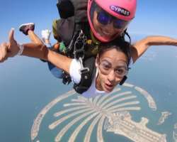 She loves adventure sports and enjoyed skydiving during her Dubai trip.